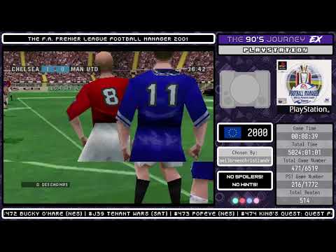 Aperçu du jeu The FA Premier League Football Manager 2001 sur PS One