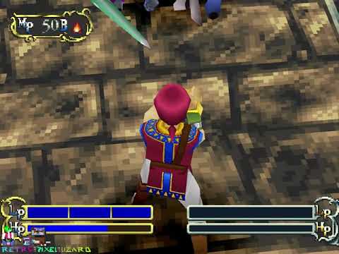 Scène de jeu de The Granstream Saga sur PS One