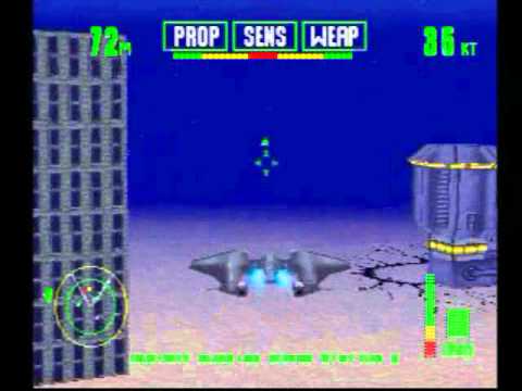 Scène de jeu de TigerShark sur PS One