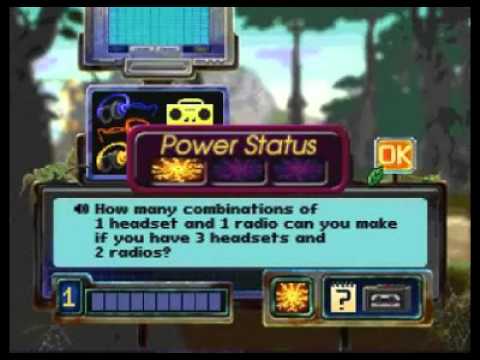 Scène de jeu de Timeless Math: Brainswarm sur PS One