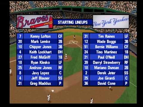 Scène de jeu de Triple Play 98 sur PS One