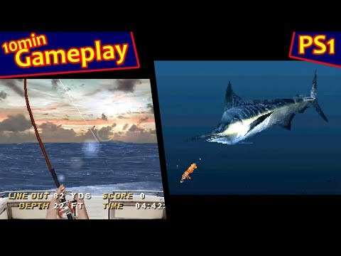 Scène de jeu de Tsuwadou Seabass Fishing sur PS One