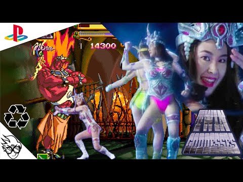 Scène de jeu de Twin Goddesses sur PS One