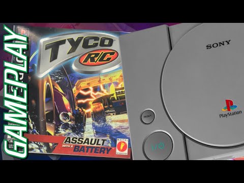 Scène de jeu de Tyco R/C: Assault with a Battery sur PS One