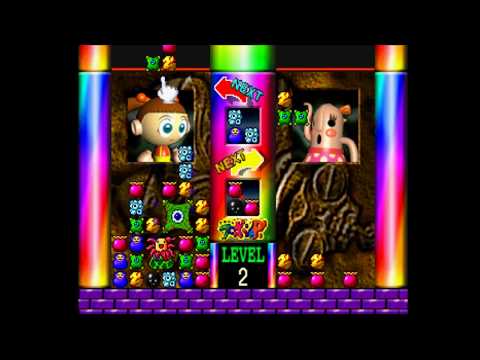 Scène de jeu de Uchuu Seibutsu Flopon-kun P! sur PS One