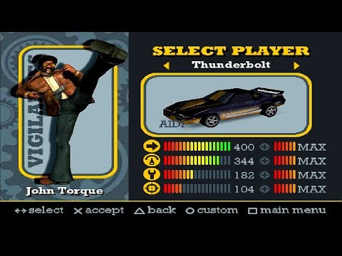 Scène de jeu de Vigilante 8: Second Offense sur PS One
