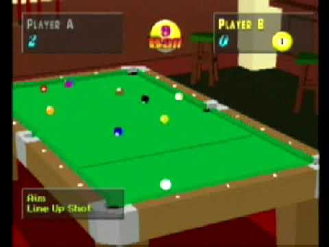 Scène de jeu de Virtual Pool sur PS One