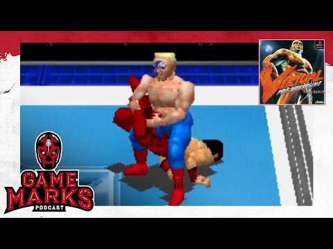 Scène de jeu de Virtual Pro Wrestling sur PS One