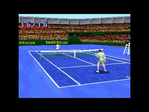 Scène de jeu de V-Tennis 2 sur PS One