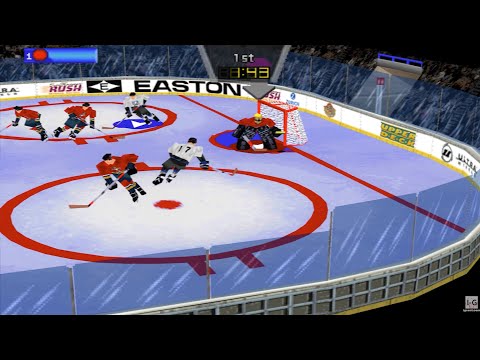 Scène de jeu de Wayne Gretzky's 3D Hockey '98 sur PS One