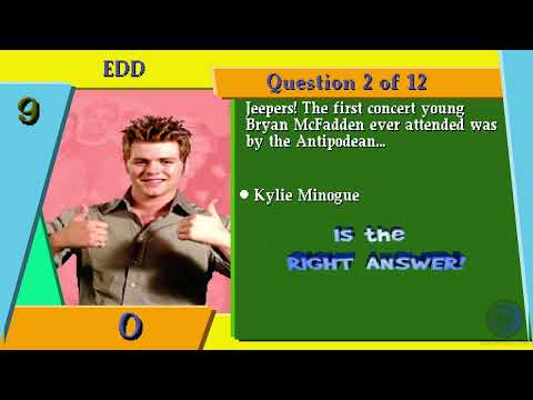 Scène de jeu de Westlife Fan-O-Mania sur PS One