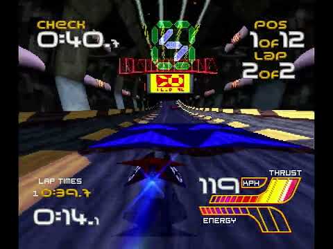 Scène de jeu de Wipeout sur PS One