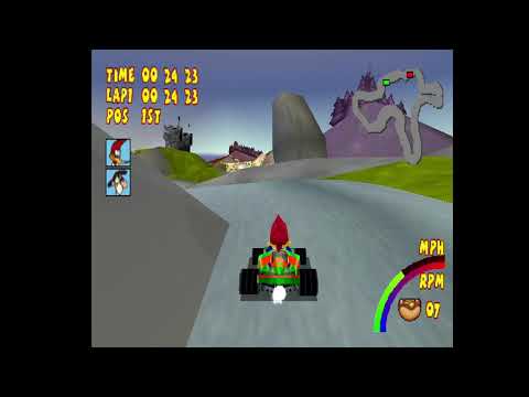 Screen de Woody Woodpecker Racing sur PS One