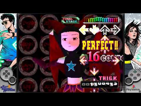 Scène de jeu de Dance Dance Revolution Konamix sur PS One