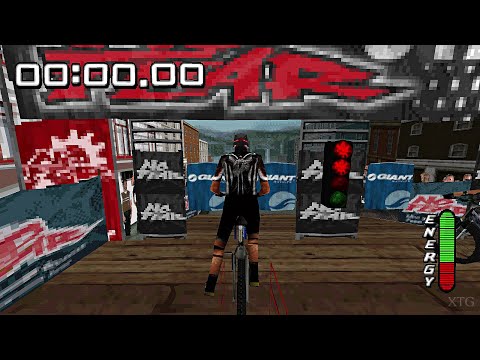 Scène de jeu de Downhill Snow sur PS One