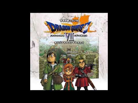 Scène de jeu de Dragon Quest VII sur PS One