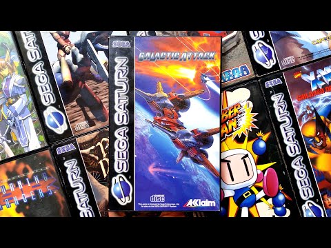Illustration vidéo de Galactic Attack sur SEGA Saturn