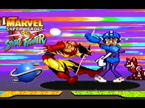 Screen de Marvel Super Heroes vs. Street Fighter sur SEGA Saturn