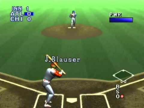 Scène de jeu de Bases Loaded 96 : Double Header sur SEGA Saturn