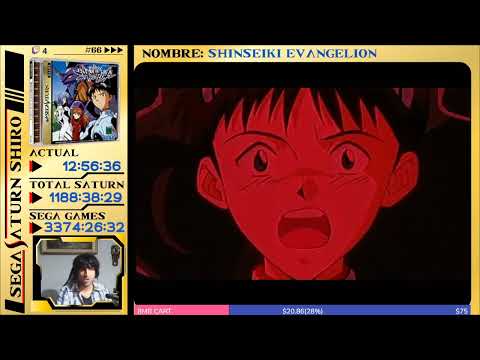 Illustration vidéo de Shinseiki Evangelion sur SEGA Saturn