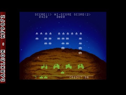 Screen de Space Invaders sur SEGA Saturn