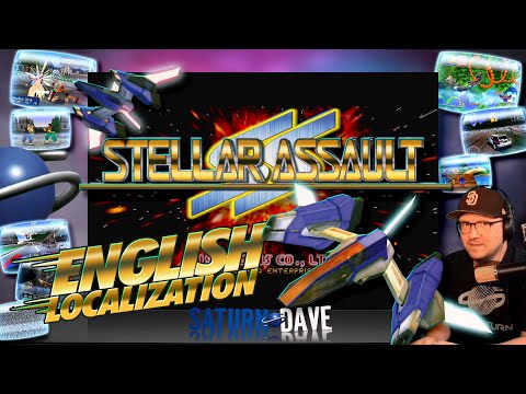 Scène de jeu de Stellar Assault SS sur SEGA Saturn