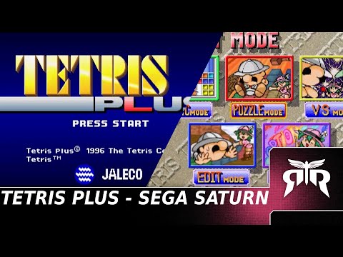 Scène de jeu de Tetris Plus sur SEGA Saturn