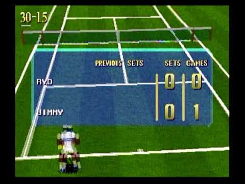 Screen de Virtual Open Tennis sur SEGA Saturn