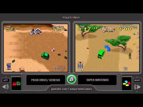 Illustration vidéo de Power Drive sur Super Nintendo