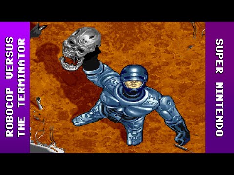 Scène de jeu de RoboCop Versus The Terminator sur Super Nintendo