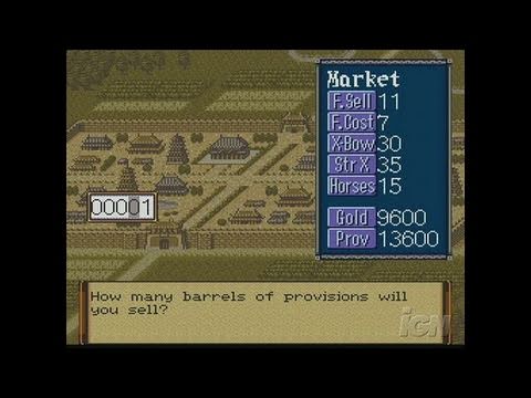 Scène de jeu de Romance of the Three Kingdoms IV: Wall of Fire sur Super Nintendo