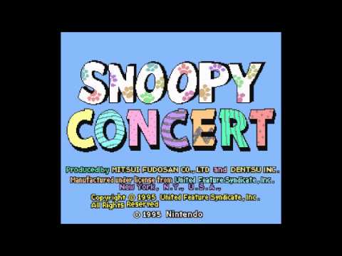 Screen de Snoopy Concert sur Super Nintendo