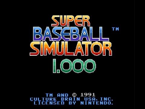 Screen de Super Baseball Simulator 1.000 sur Super Nintendo