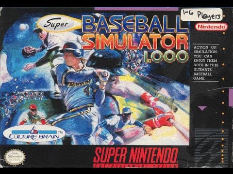 Super Baseball Simulator 1.000 sur Super Nintendo