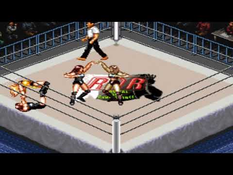 Scène de jeu de Super Fire Pro Wrestling: Queen's Special sur Super Nintendo