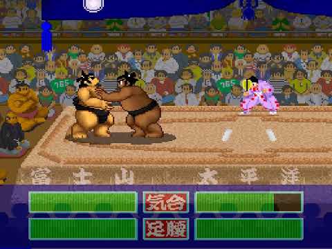 Scène de jeu de Super Oozumou: Nessen Ooichiban sur Super Nintendo
