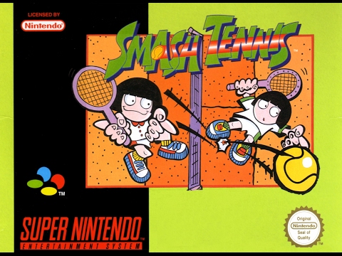 Scène de jeu de Super Tennis sur Super Nintendo