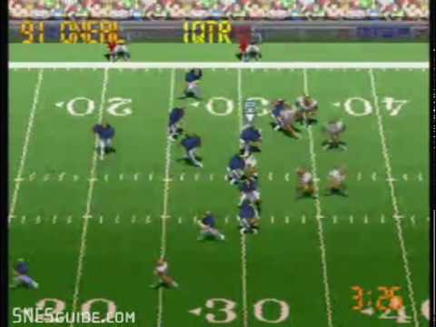 Screen de Tecmo Super Bowl sur Super Nintendo