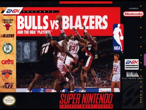 Screen de Bulls vs. Blazers and the NBA Playoffs sur Super Nintendo