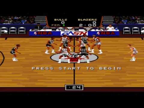 Bulls vs. Blazers and the NBA Playoffs sur Super Nintendo