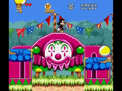 Screen de The Great Circus Mystery Starring Mickey & Minnie sur Super Nintendo