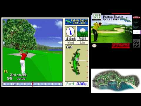 Screen de True Golf Classics: Pebble Beach Golf Links sur Super Nintendo