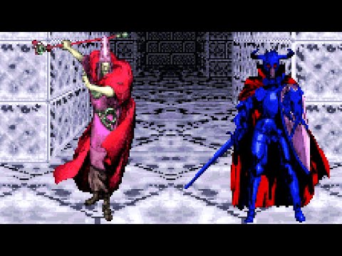 Scène de jeu de Wizardry V: Heart of the Maelstrom sur Super Nintendo
