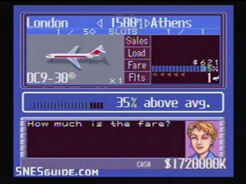 Aperçu du jeu Aerobiz Supersonic sur Super Nintendo