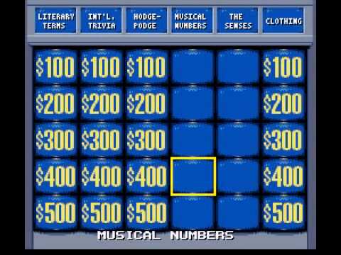 Jeopardy! Deluxe Edition sur Super Nintendo