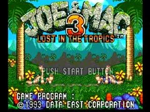Screen de Joe & Mac 3: Lost in the Tropics sur Super Nintendo