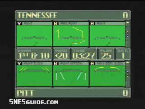 Screen de NCAA Football sur Super Nintendo