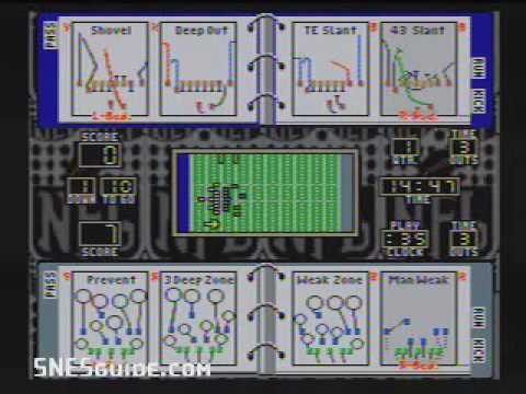 Screen de NFL Football sur Super Nintendo