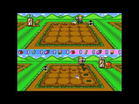 Screen de Oraga Land Shusai: Best Farmer Shuukaku-Sai sur Super Nintendo