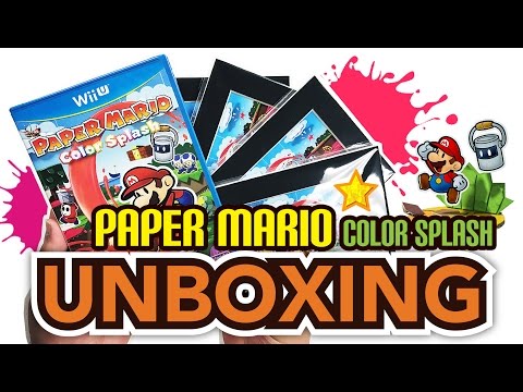 Illustration vidéo de Paper Mario Color Splash sur Wii U